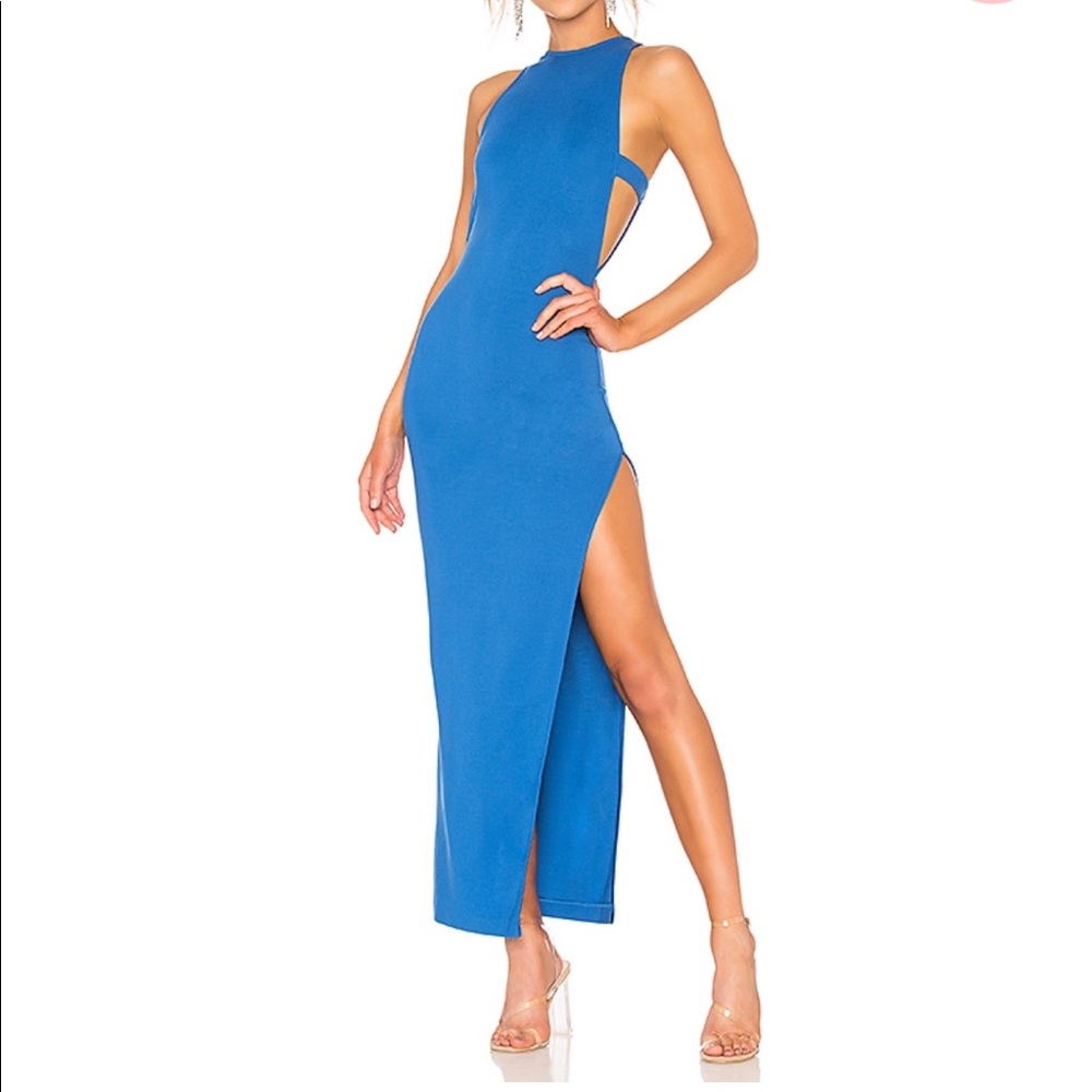 NBD LATE NIGHT GOWN IN COBALT BLUE DRESS